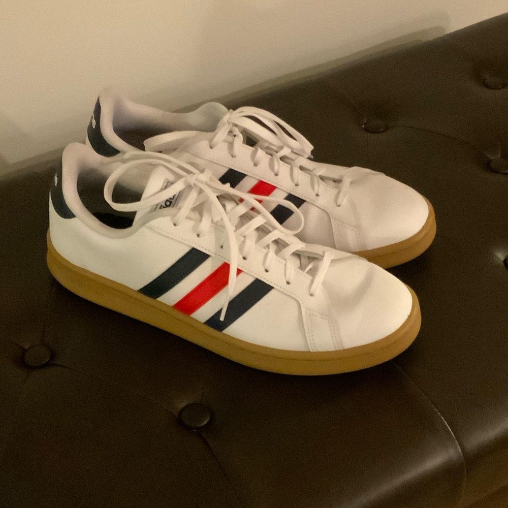 Adidas Low Profile Red/Blue Stripes